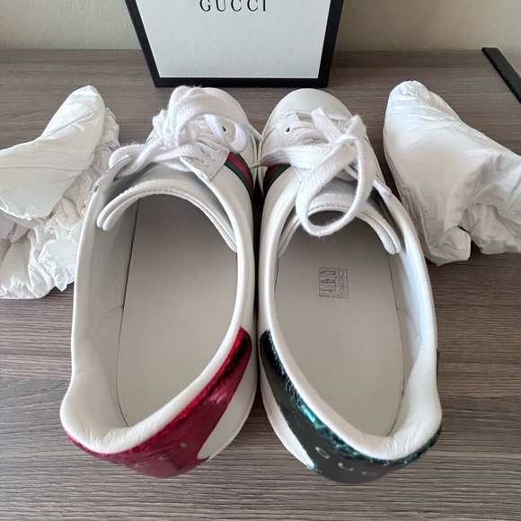 🔥GUCCI Ace Sneaker with Bee Size 39 / US 9 - Picture 17 of 17